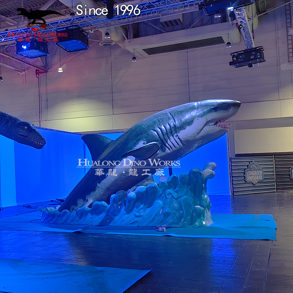Buy Megalodon Sports Event Crossover Model Giant Shark Football Culture Theme Park Interactive Sculpture Outdoor Weatherproof Customization CE Certified Manufacturer, Factory