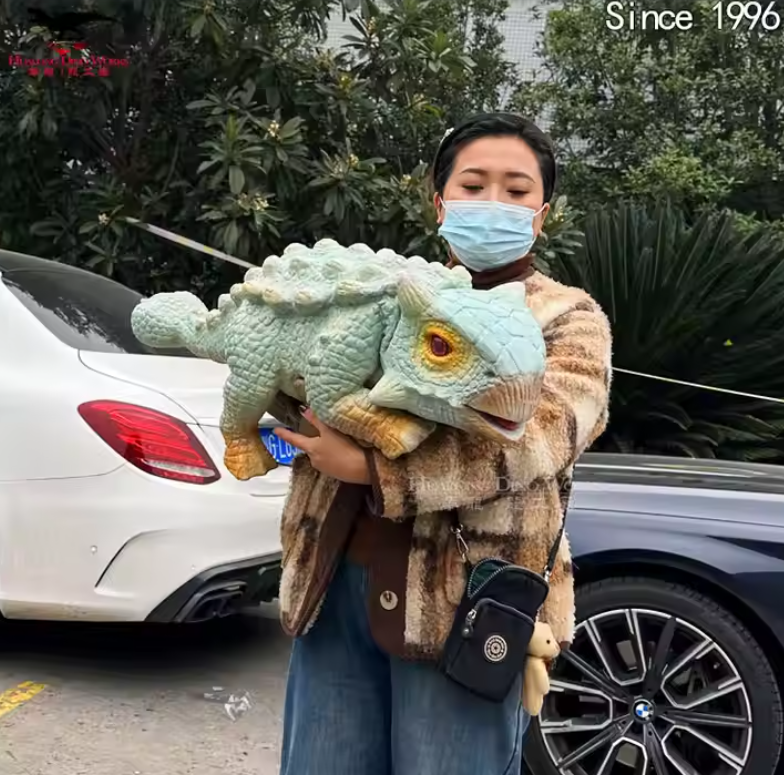 High-Quality Wholesale Dinosaur Hand Puppets - Realistic Animatronic Design with Movable Jaw & Roaring Sound, Perfect for Kids Educational Play/Themed Shows (OEM Available) Manufacturers, Suppliers