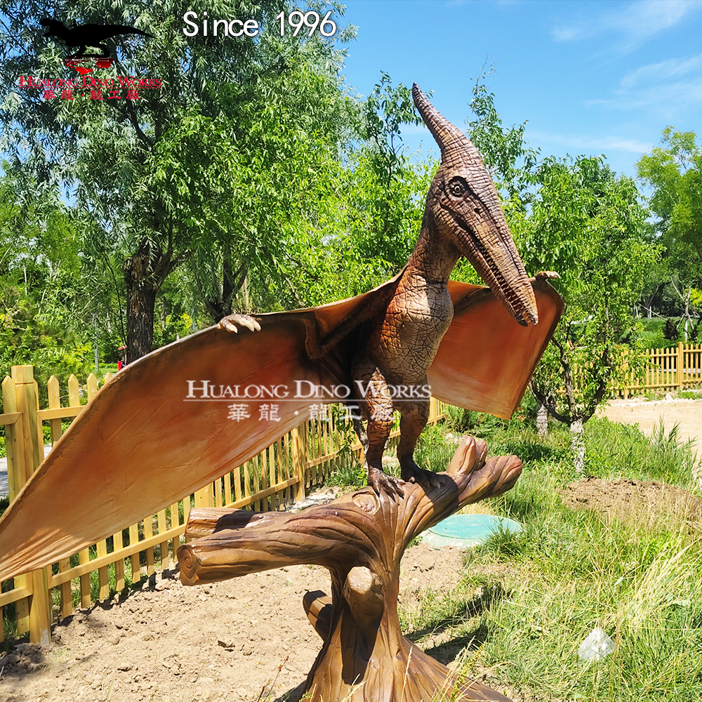 Buy Custom Realistic Pterosaur Animatronic Dinosaur Model Large Pterodactyl Restoration Complete Solution for Dinosaur Parks Museums & Science Tours Suppliers, Factories