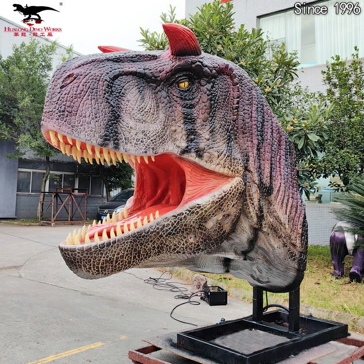 Buy Animatronic Dinosaur Head Display Hualong Technology for Theme Park Museum Interactive Exhibit Supplier, Factories