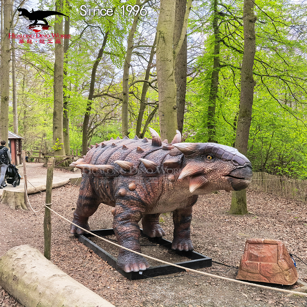Buy Armored Dinosaur Animatronic Ankylosaurus Model for Theme Park Attraction Manufacturers, Factories