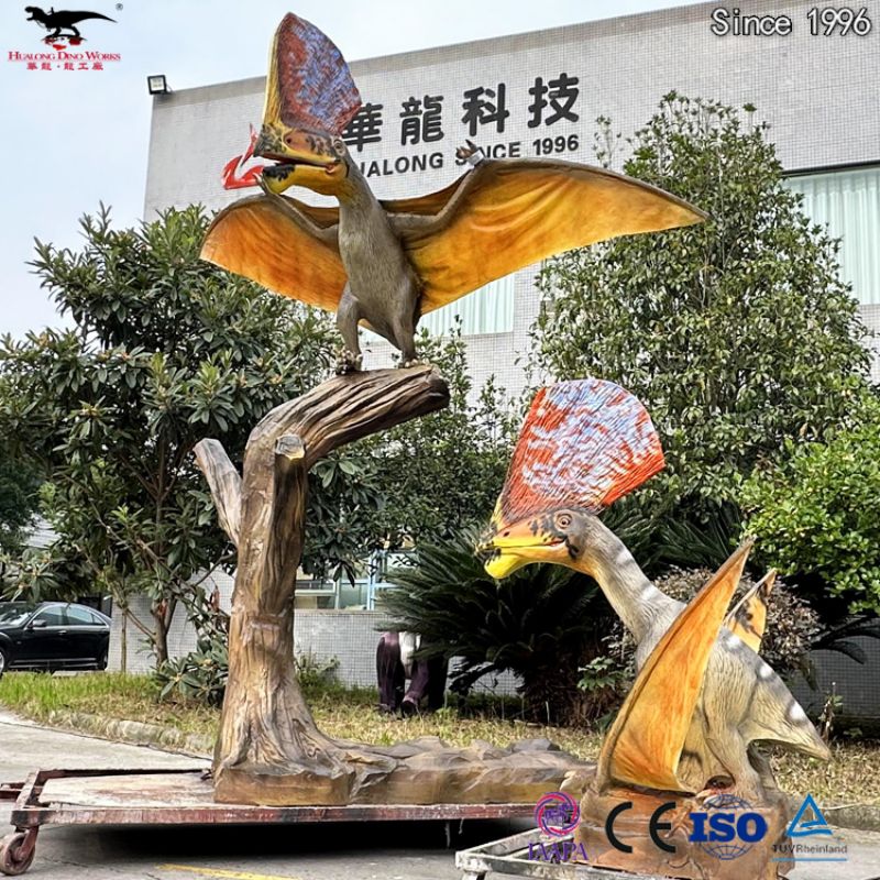 Buy Vivid Animatronic Raynopterus Standing On The Tree In Amusement Park Manufacturer, Manufacturers