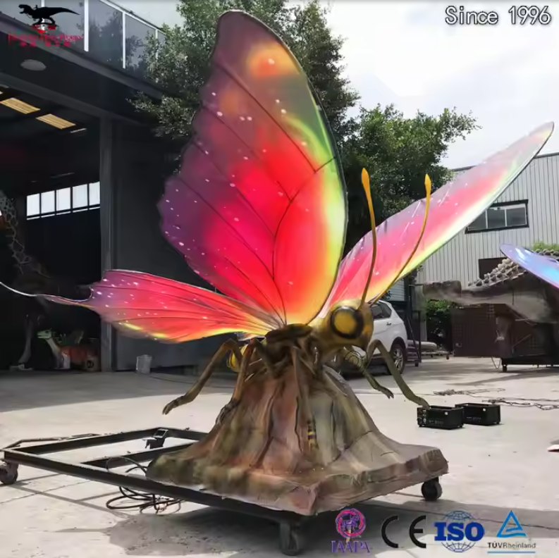 High-Quality Interactive Animatronic Insect Exhibit - Lifelike Moving Butterfly with Flapping Wings & Antenna Movements, Waterproof Outdoor Display for Science Museums/Educational Parks  Suppliers, Factory