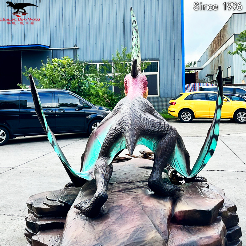 Buy Animatronic Pterosaur Dinosaur - Moving Robot with Realistic Silicone Skin & Steel Frame, Customizable Roaring Sound & LED Eyes for Theme Parks/Zoos/Shopping Malls Manufacturers, Factory