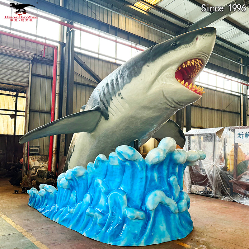 Buy Megalodon Sports Event Crossover Model Giant Shark Football Culture Theme Park Interactive Sculpture Outdoor Weatherproof Customization CE Certified Manufacturer, Factory