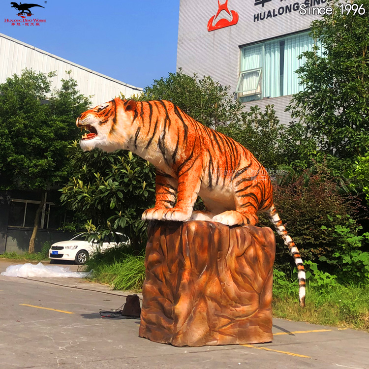 Buy Robot Model Animatronic Animals for Custom Tiger Model Weatherproof | Wildlife Simulation Sculpture for Theme Park & Museum Factory Direct with CE Certified Manufacturers, Factories