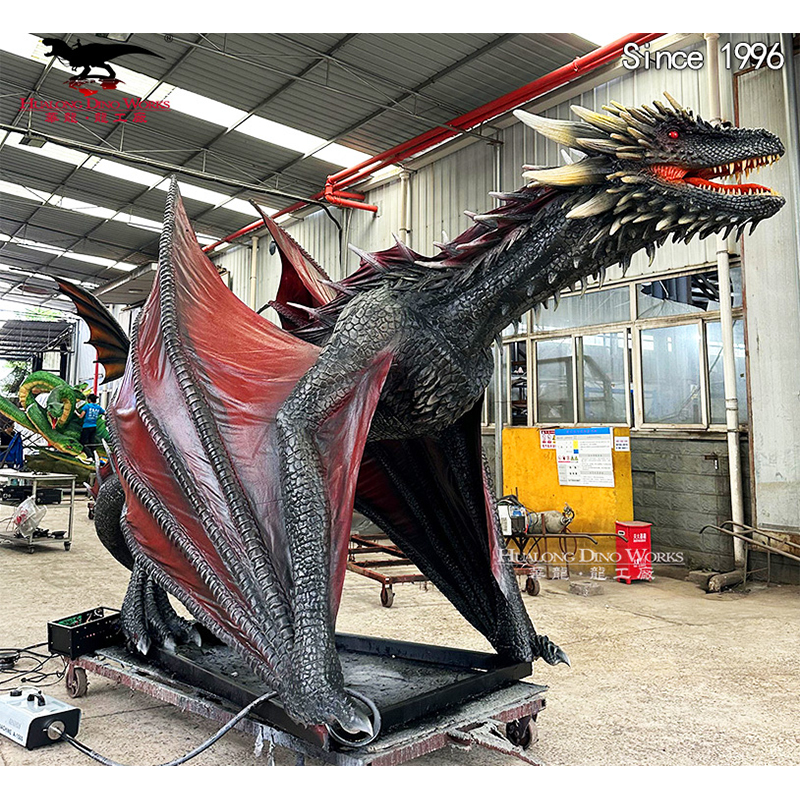 High-Quality Life Size Custom Electric Simulation Dinosaur Flying Dragon Models Diorama for Outdoor Park & Indoor with CE Certificate Supplier, Factory