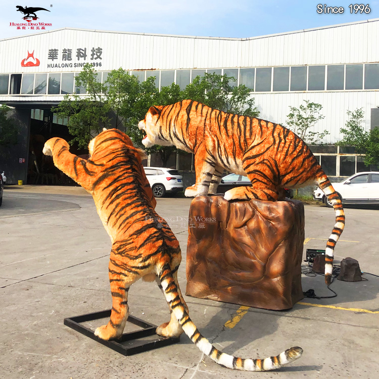 Buy Robot Model Animatronic Animals for Custom Tiger Model Weatherproof | Wildlife Simulation Sculpture for Theme Park & Museum Factory Direct with CE Certified Manufacturers, Factories