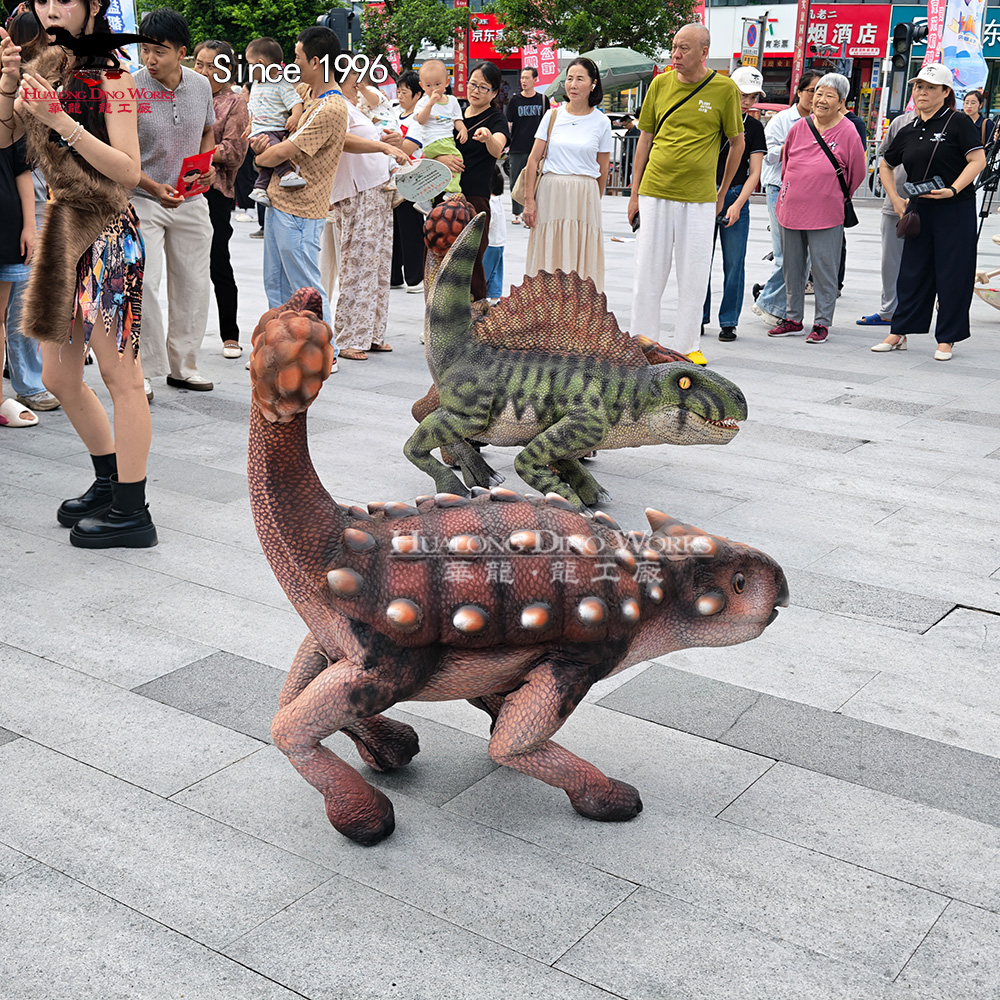 High-Quality Intelligent Walking Dinosaur Baby Four-Legged Dino Robot Dog Walking Animatronic Mascot for Stadium Attraction Manufacturers, Supplier