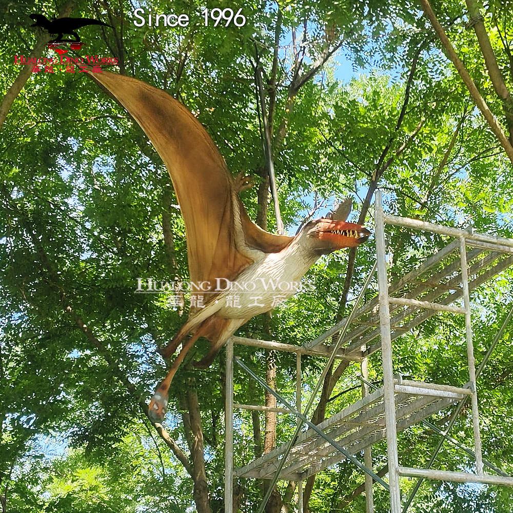 Buy Custom Realistic Pterosaur Animatronic Dinosaur Model Large Pterodactyl Restoration Complete Solution for Dinosaur Parks Museums & Science Tours Suppliers, Factories