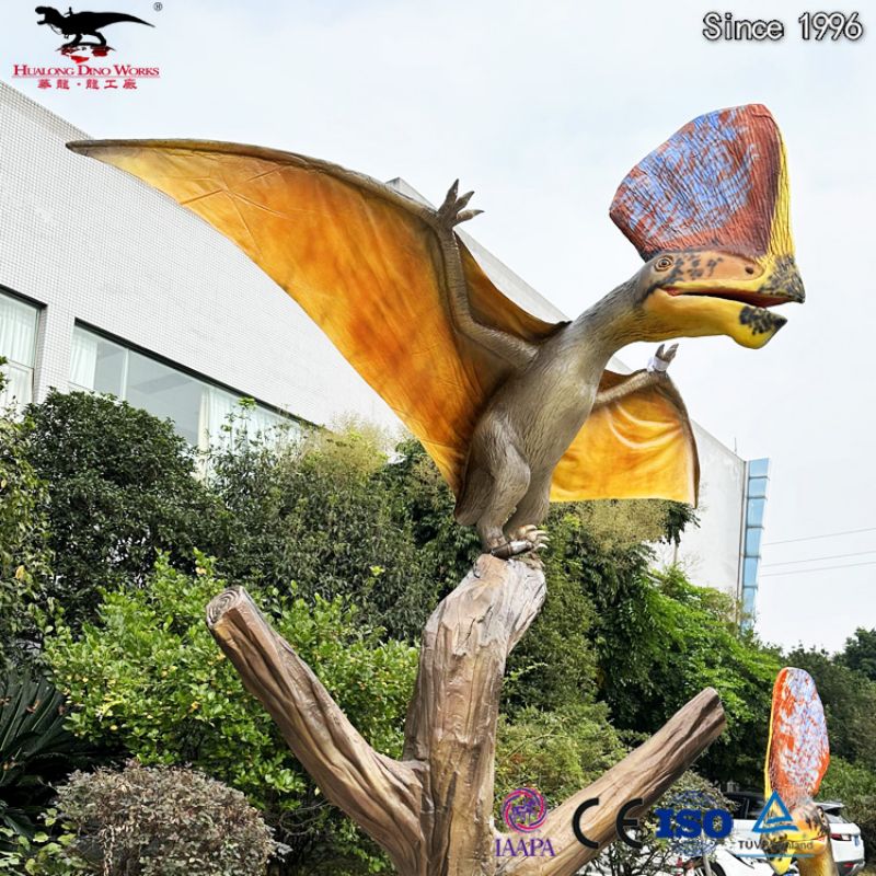 Buy Vivid Animatronic Raynopterus Standing On The Tree In Amusement Park Manufacturer, Manufacturers