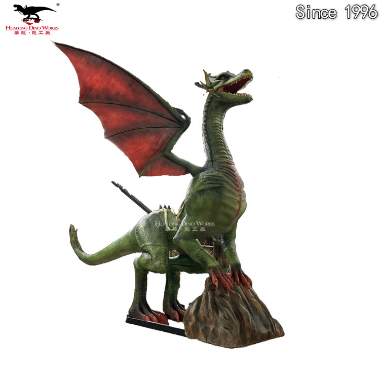 Buy Animatronic Dragon Statue - Outdoor Decoration with Realistic Roaring Sound, Flashing LED Eyes & Weatherproof Silicone Skin for Garden/Theme Park Manufacturers, Factories