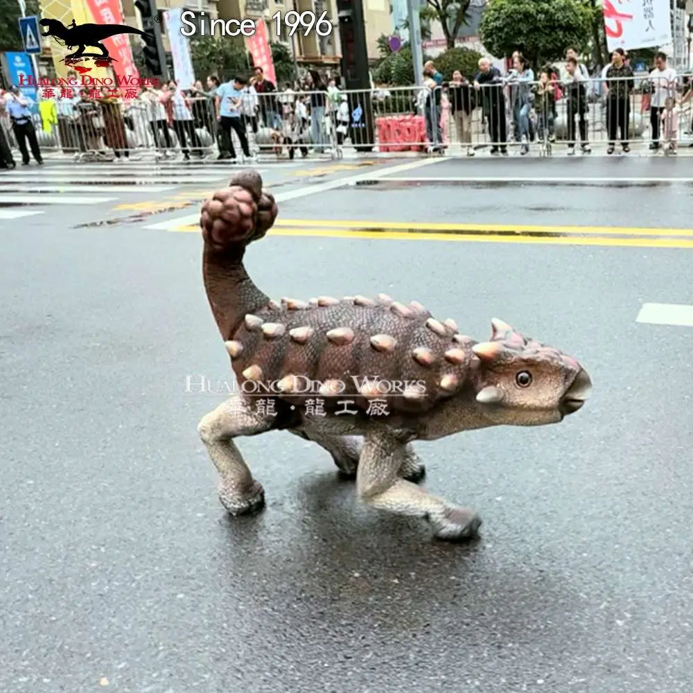 Quadruped intelligent walking dinosaur for trade exhibitions