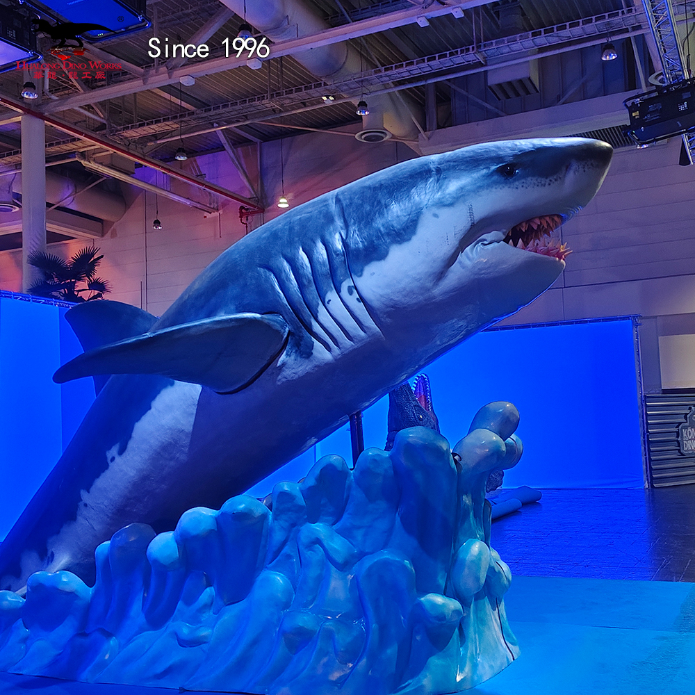 Buy Megalodon Sports Event Crossover Model Giant Shark Football Culture Theme Park Interactive Sculpture Outdoor Weatherproof Customization CE Certified Manufacturer, Factory