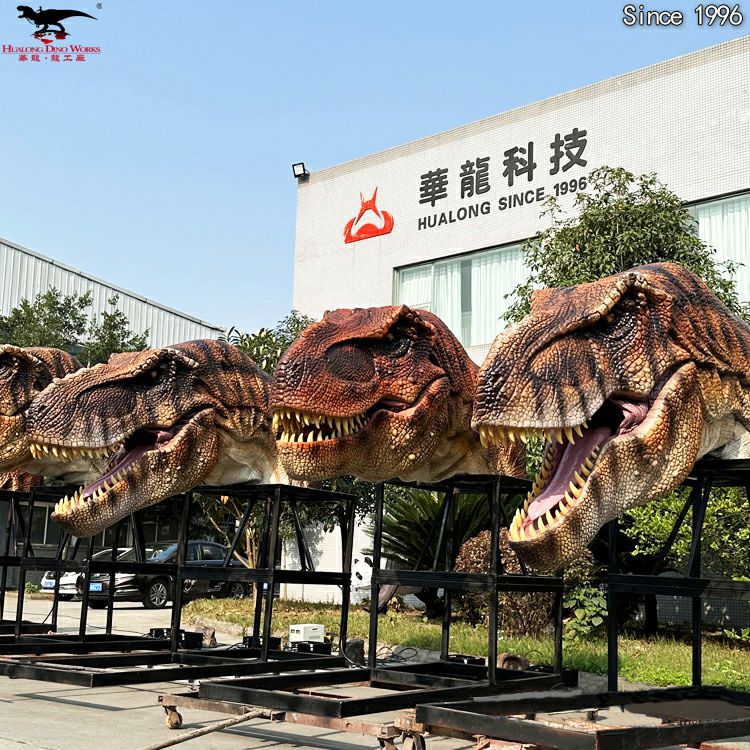 Buy Animatronic Dinosaur Head Display Hualong Technology for Theme Park Museum Interactive Exhibit Supplier, Factories