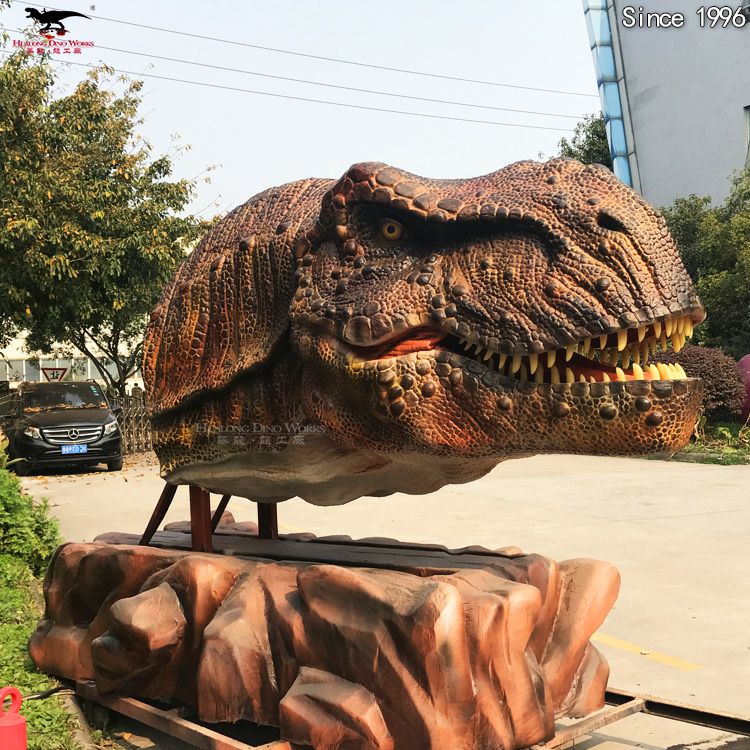 Buy Animatronic Dinosaur Head Display Hualong Technology for Theme Park Museum Interactive Exhibit Supplier, Factories