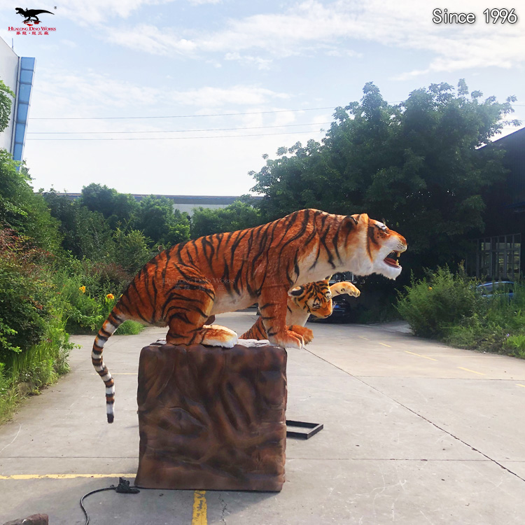 Buy Robot Model Animatronic Animals for Custom Tiger Model Weatherproof | Wildlife Simulation Sculpture for Theme Park & Museum Factory Direct with CE Certified Manufacturers, Factories