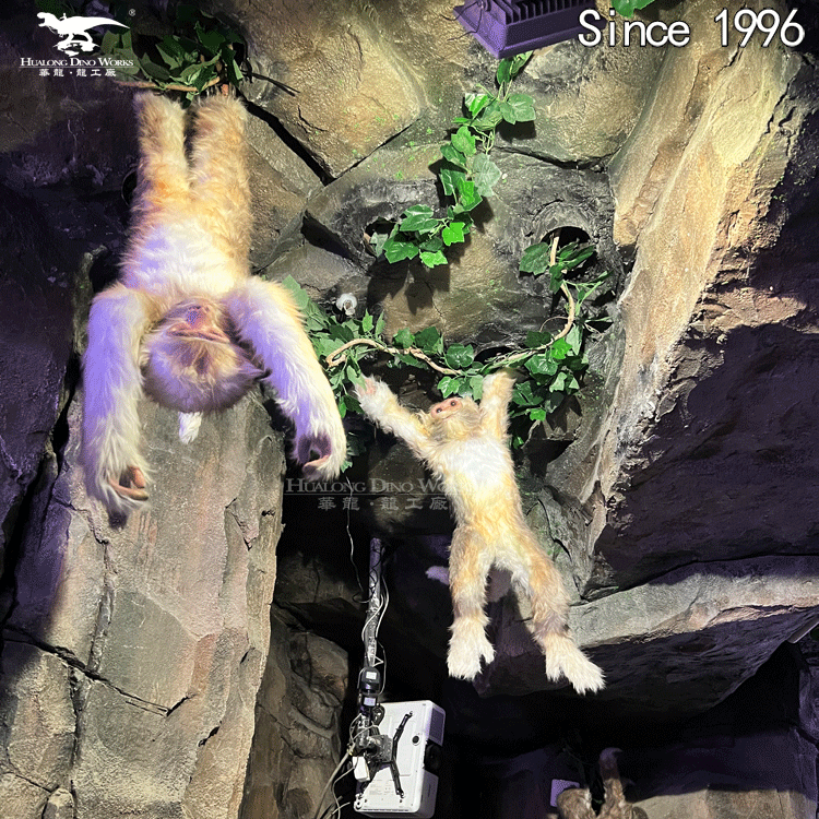 High-Quality Animatronic Monkey with Blinking Eyes & Realistic Sounds - Waterproof Animatronic animal Simulation Animal Model for Zoo, Jungle Park, Mall Display Manufacturers, Suppliers