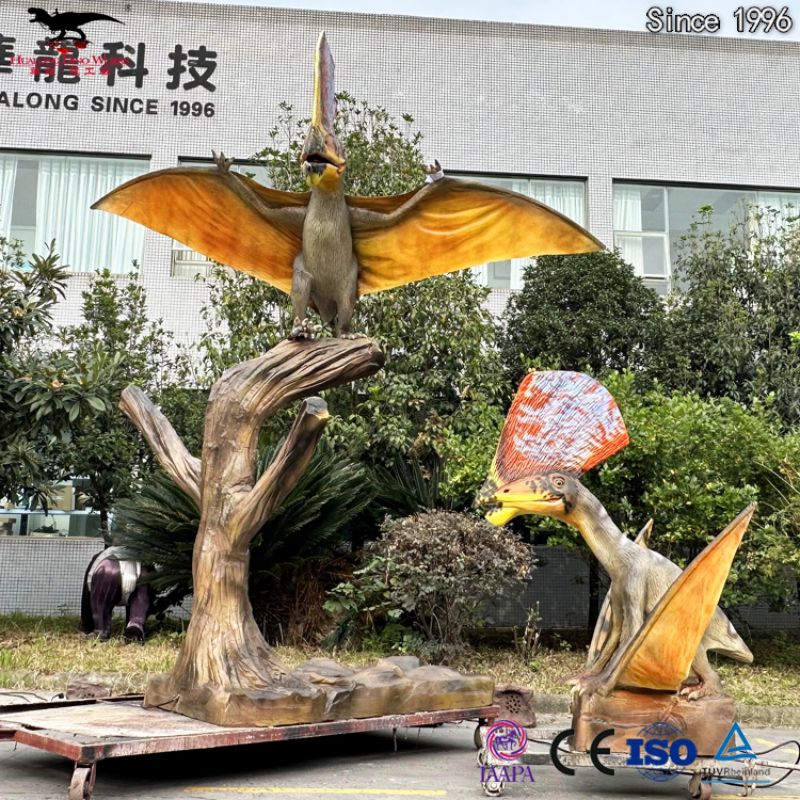 Buy Vivid Animatronic Raynopterus Standing On The Tree In Amusement Park Manufacturer, Manufacturers