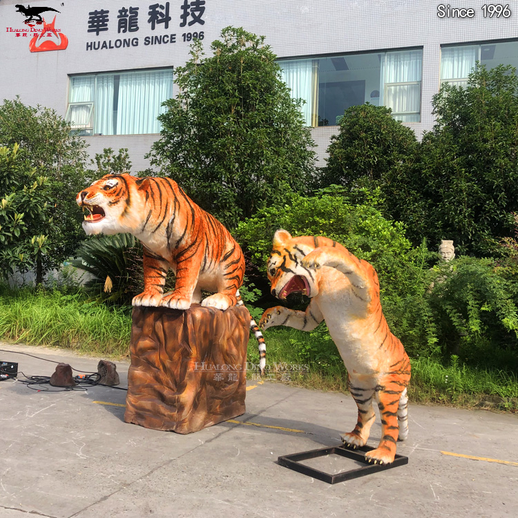 Buy Robot Model Animatronic Animals for Custom Tiger Model Weatherproof | Wildlife Simulation Sculpture for Theme Park & Museum Factory Direct with CE Certified Manufacturers, Factories