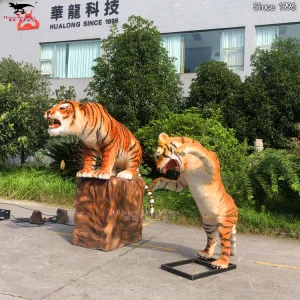 Buy Robot Model Animatronic Animals for Custom Tiger Model Weatherproof | Wildlife Simulation Sculpture for Theme Park & Museum Factory Direct with CE Certified Manufacturers, Factories