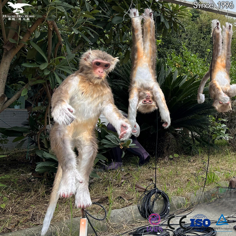 High-Quality Animatronic Monkey with Blinking Eyes & Realistic Sounds - Waterproof Animatronic animal Simulation Animal Model for Zoo, Jungle Park, Mall Display Manufacturers, Suppliers