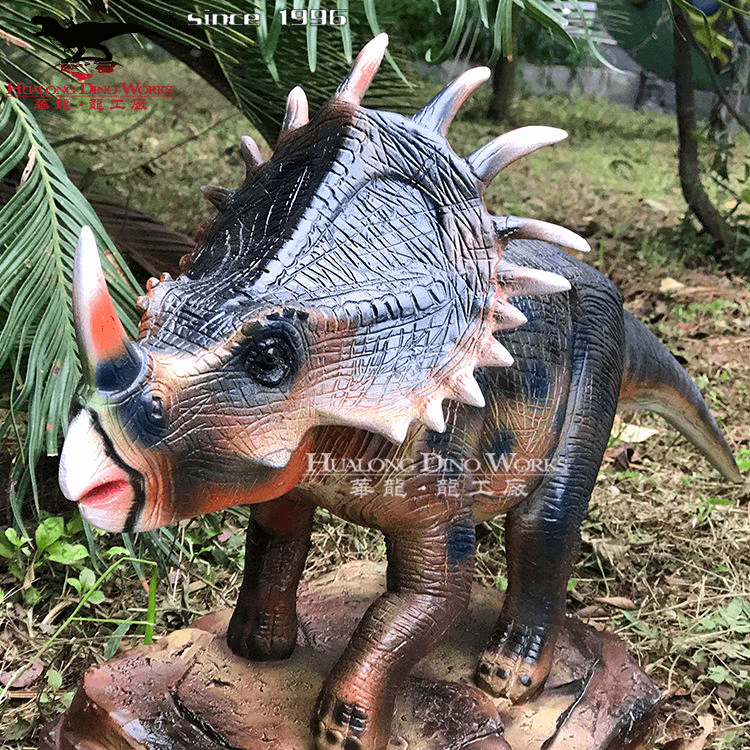Buy Animatronic Triceratops Baby Sculpture with Hatching Egg - Life Size Interactive Dinosaur Exhibit for Theme Parks & Music Festivals Manufacturers, Factory