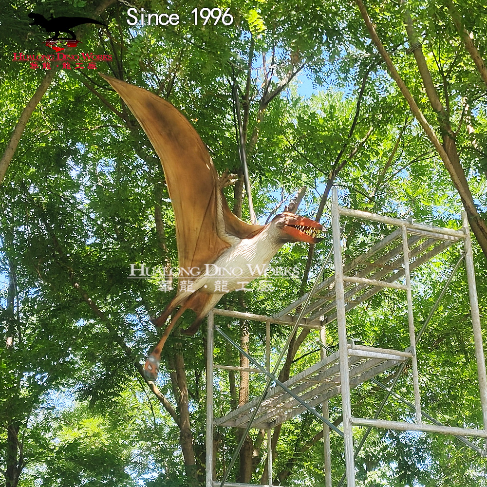 Buy Custom Realistic Pterosaur Animatronic Dinosaur Model Large Pterodactyl Restoration Complete Solution for Dinosaur Parks Museums & Science Tours Suppliers, Factories