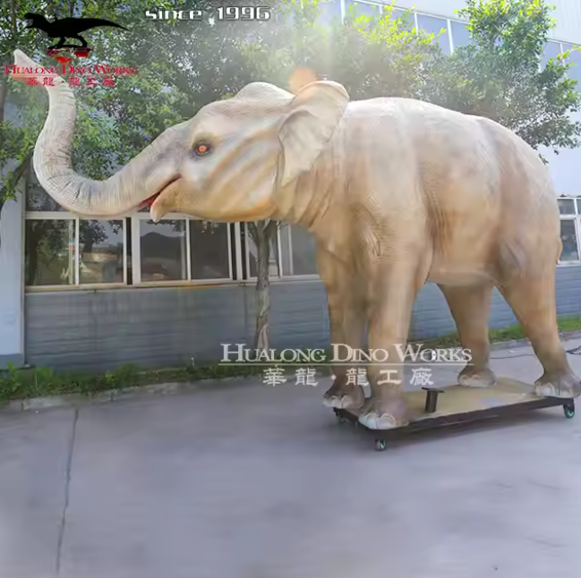 High-Quality Life-Size Animatronic African Elephant - Realistic Silicone Skin with Flapping Ears & Roaring Sound, Waterproof Outdoor Design for Amusement Parks/Zoos (CE Certified) Supplier, Suppliers