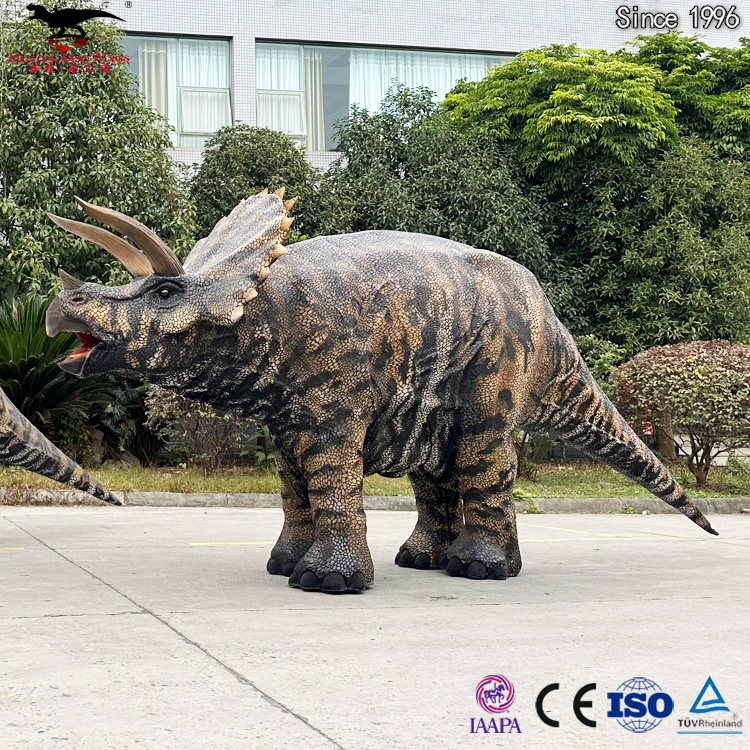 Buy Triceratops Costume with Moving Jaw & Leg Movement - Animatronic Dinosaur Suit for Adults, Fully Walkable for Theme Parks and Events Manufacturers, Factory
