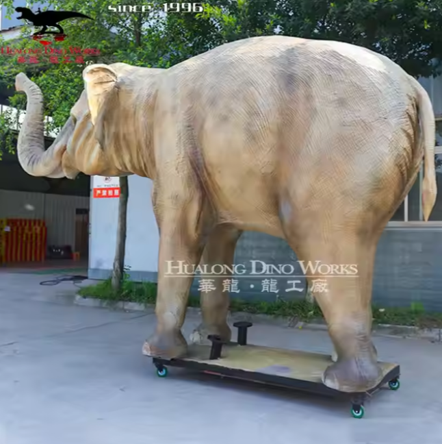 High-Quality Life-Size Animatronic African Elephant - Realistic Silicone Skin with Flapping Ears & Roaring Sound, Waterproof Outdoor Design for Amusement Parks/Zoos (CE Certified) Supplier, Suppliers