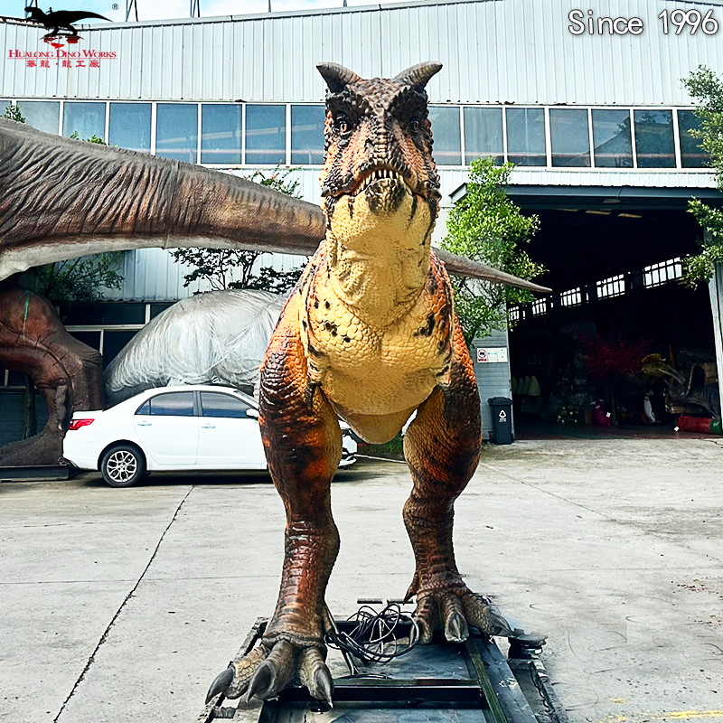 Buy Animatronic Dinosaur Exhibit Servo Motor Driven Carnotaurus Dinosaur Model - for Theme Park, Museum, Shopping Window Display and Decoration - Custom Animatronic Dinosaur Factory, Factories