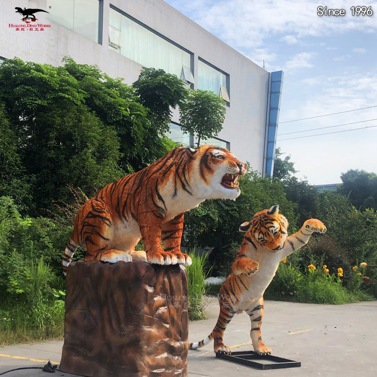 Buy Robot Model Animatronic Animals for Custom Tiger Model Weatherproof | Wildlife Simulation Sculpture for Theme Park & Museum Factory Direct with CE Certified Manufacturers, Factories