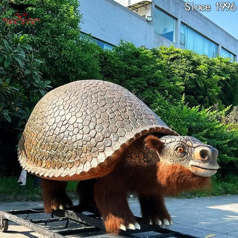 Animatronic Glyptodon for natural history display