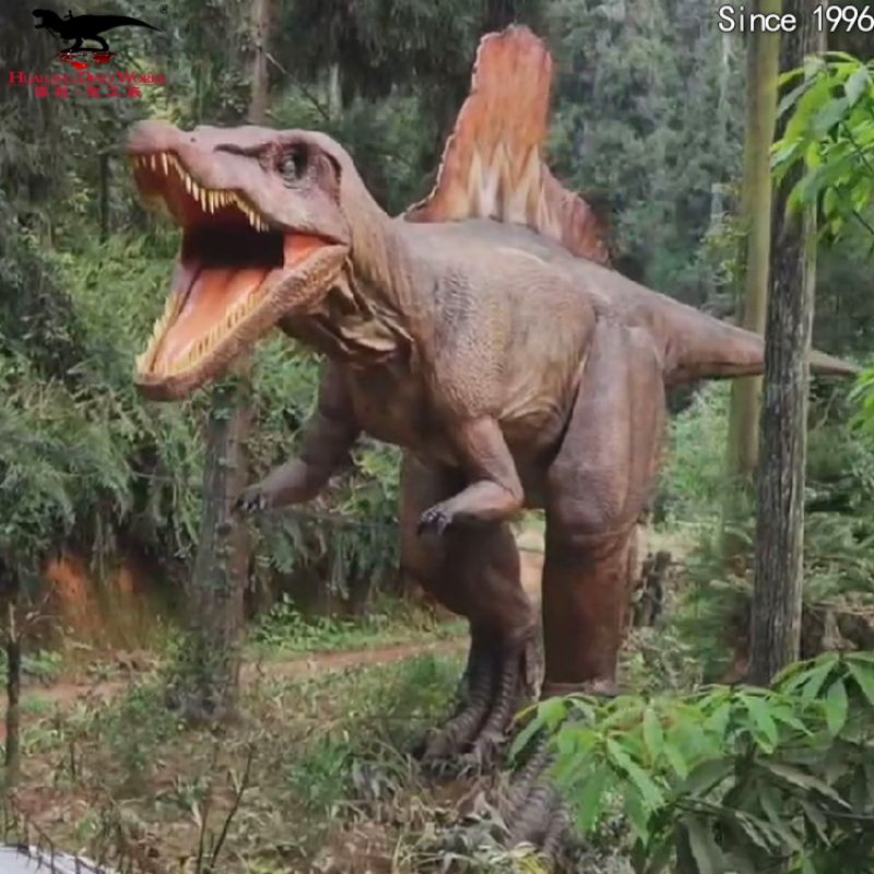 High-Quality 16 Meters Animatronic Spinosaurus Attack A Car In Adventure Park Suppliers, Factory