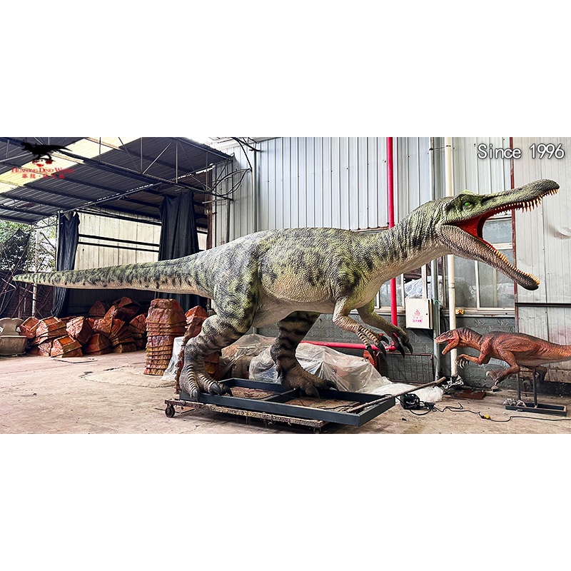 High-Quality Custom Baryonyx Model High-Quality Foam Weatherproof & Moisture-Proof Fish-Eating Dinosaur Simulation Sculpture for Theme Park Outdoor Exhibit Factory Direct Manufacturers, Supplier