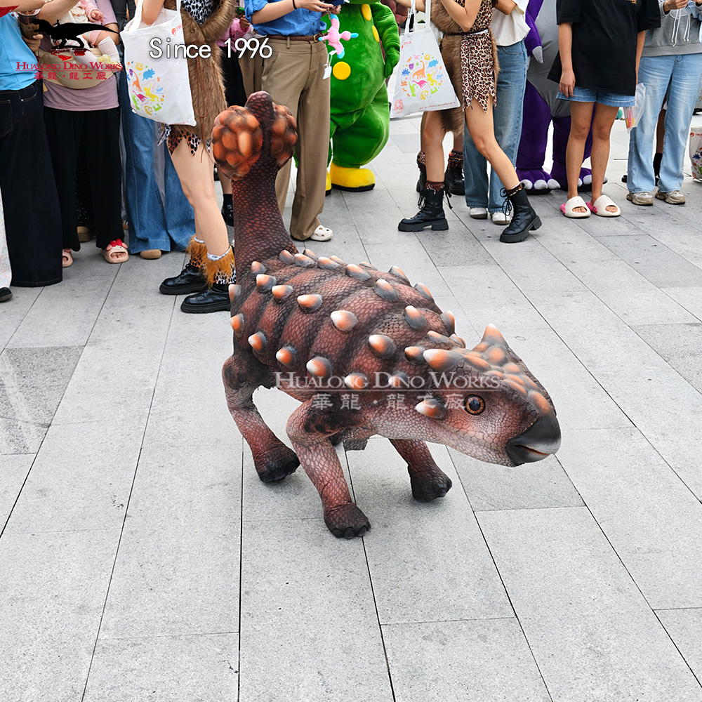 High-Quality Intelligent Walking Dinosaur Baby Four-Legged Dino Robot Dog Walking Animatronic Mascot for Stadium Attraction Manufacturers, Supplier