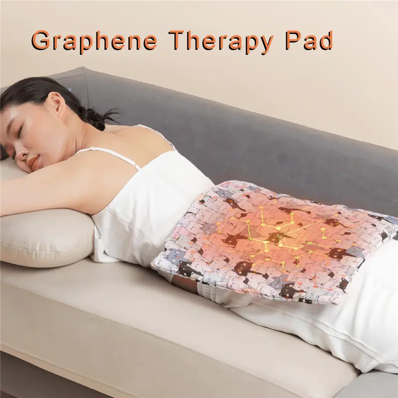 Custom USB 5v low voltage far infrared therapy graphene electric blanket heating seat cushion pads for office Supplier, Factories