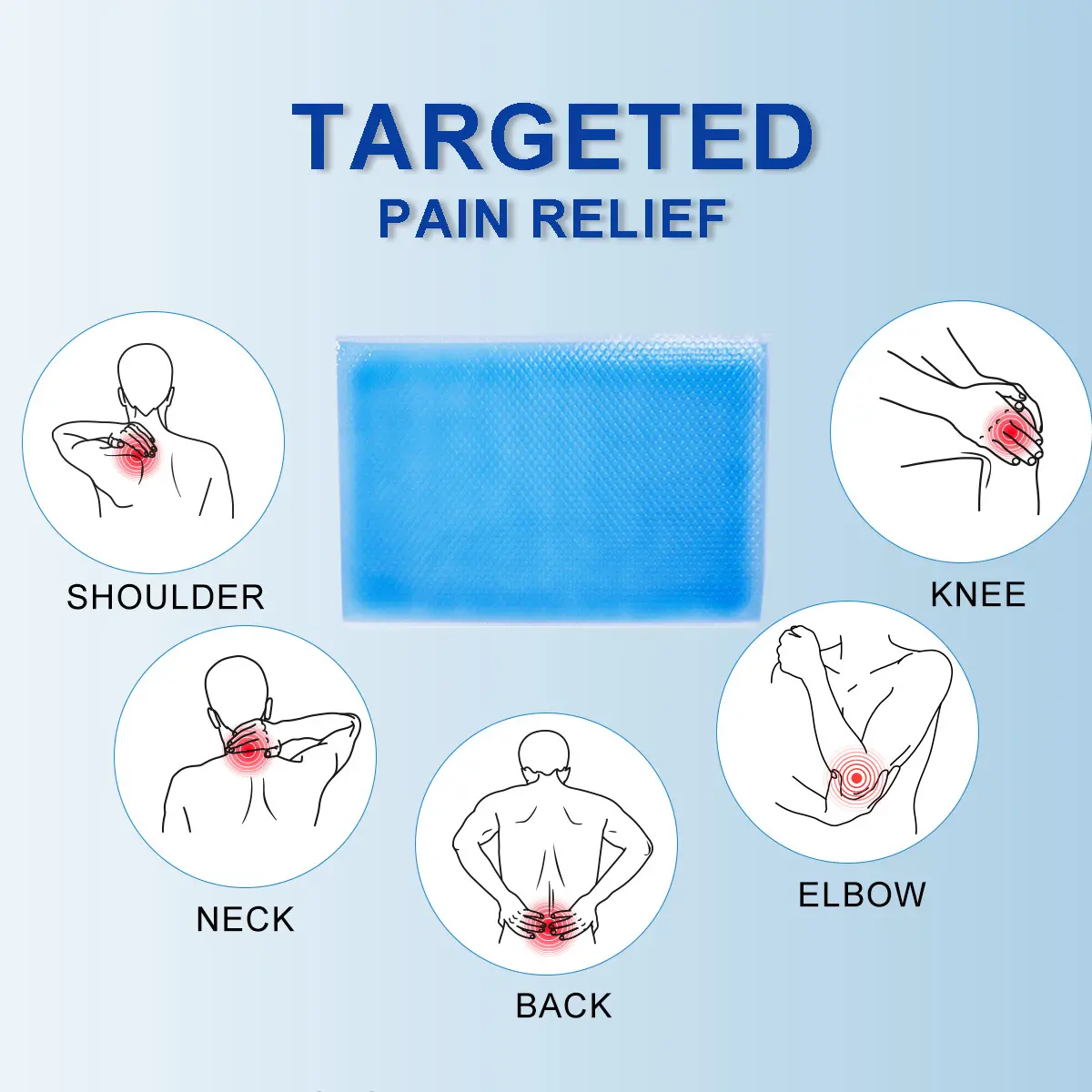 Wholesale Medical Large Size Cooling Pain Relief Gel Patches for Body Ache Relief Manufacturer, Supplier
