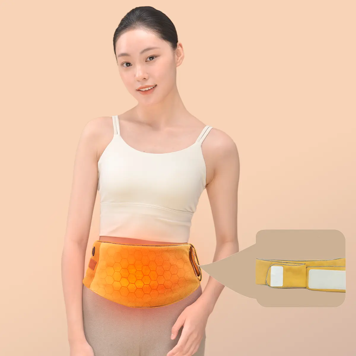 Custom USB 5v 10 W low voltage far infrared therapy graphene electric heating belt Suppliers, Factory