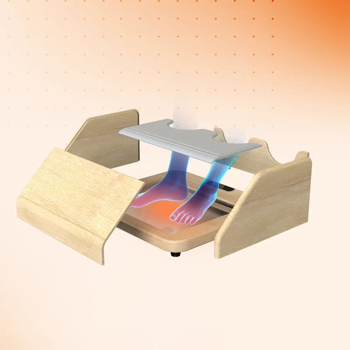 Private Label Graphene Far Infrared Heat Therapy Foot Energy Meter Manufacturer, Factory