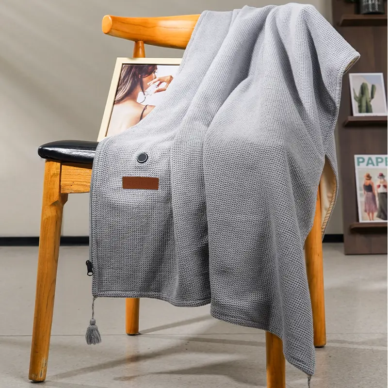 Wholesale USB 5v low voltage far infrared therapy graphene electric heating blanket shawl Suppliers, Factory