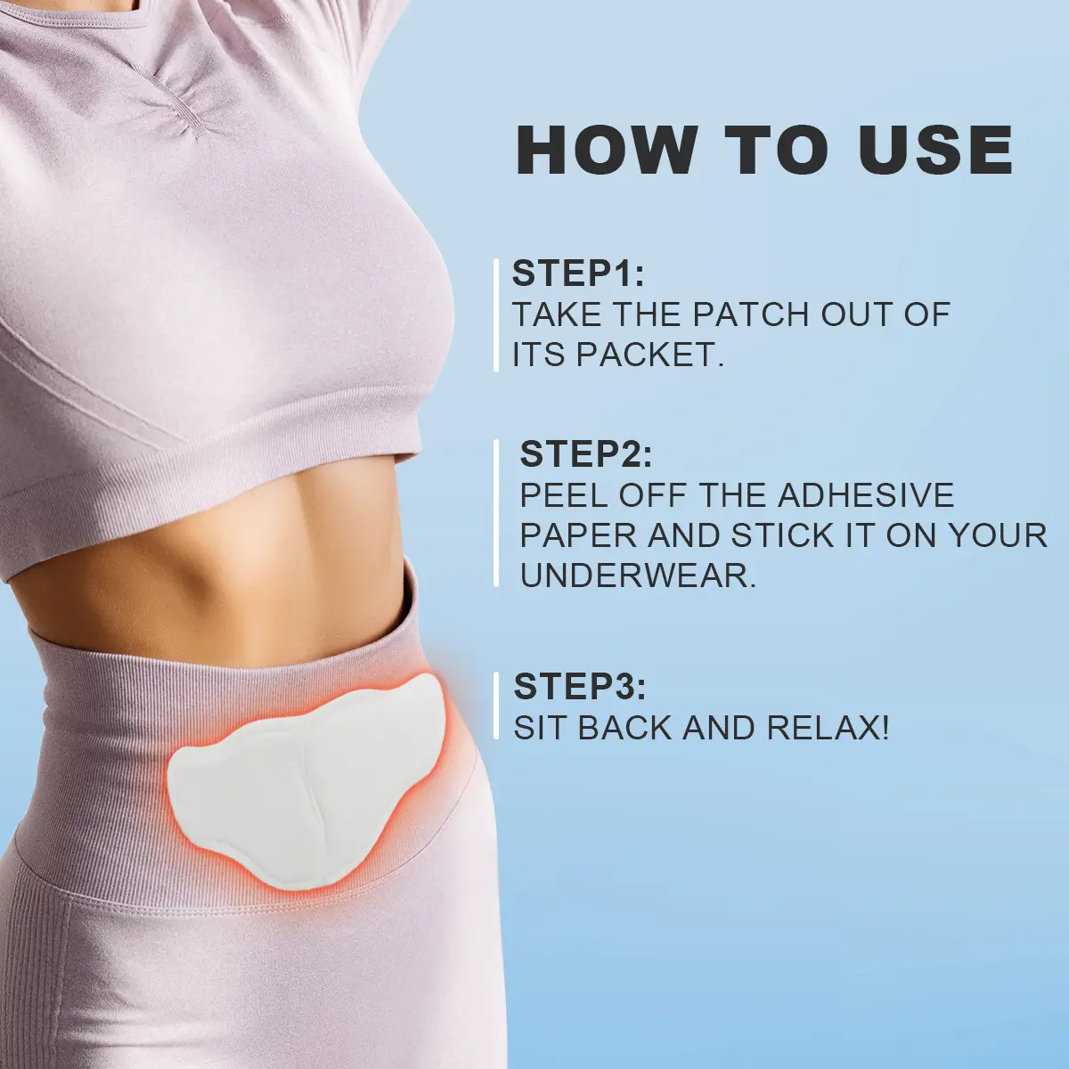Private Label Medical Heat Therapy Menstrual Heat Patch for Period Pain Relief Suppliers, Supplier
