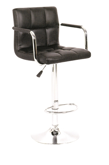 China Factory for Cafe and Wine Bar Counter Swivel Adjustable Height Soft PVC and Chromed Modern Metal Swivel Leather Counter Kitchen Bar Stools with Back