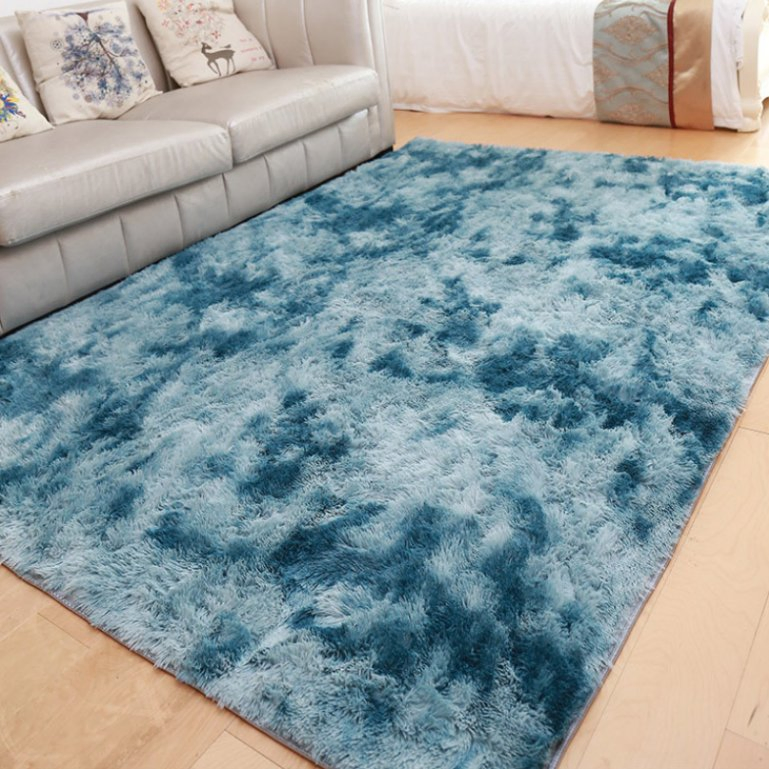 Floor Carpets Acrylic Fiber Plush Faux Rug Living Room
