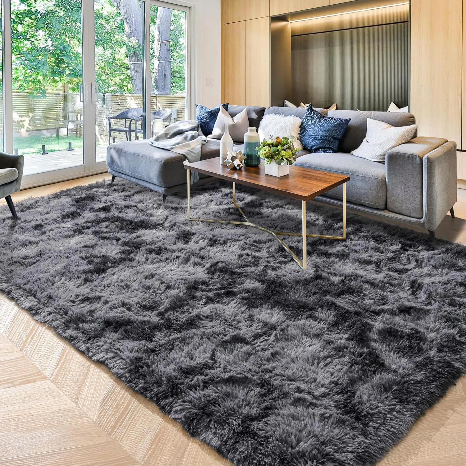 Factory Price High Quality Long Hair Shaggy Carpets Living Room Furry Rug