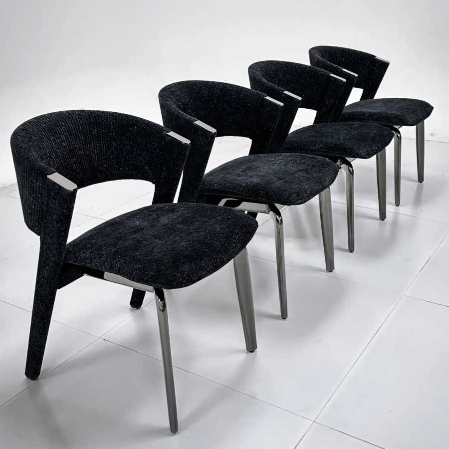 High Quality Stainless Steel Material Dining Room Restaurant Modern Chair for Hotels