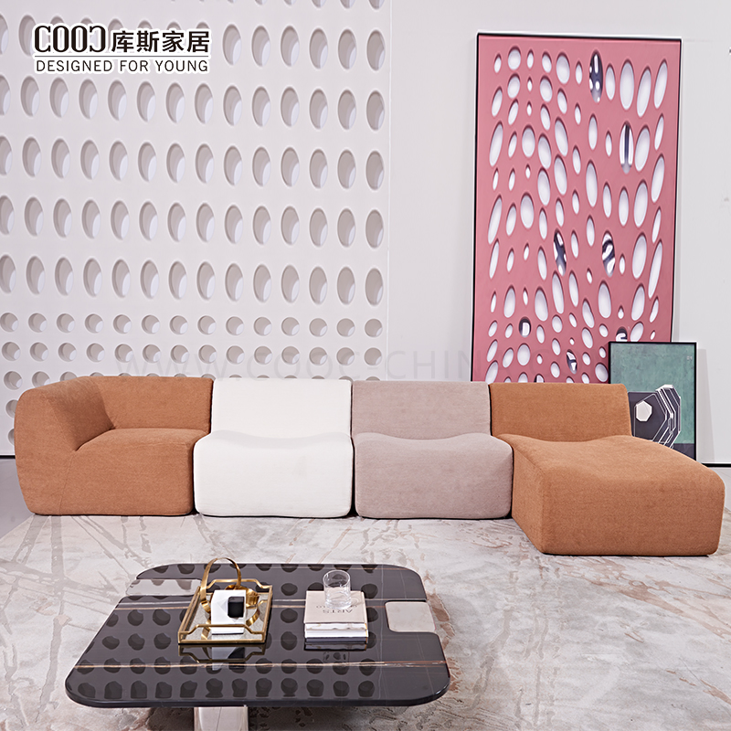 Wholesale High Quality Living Room Fabric Modern Vacuum Packaging Compressed Modular Sectional Sofa Set Furniture