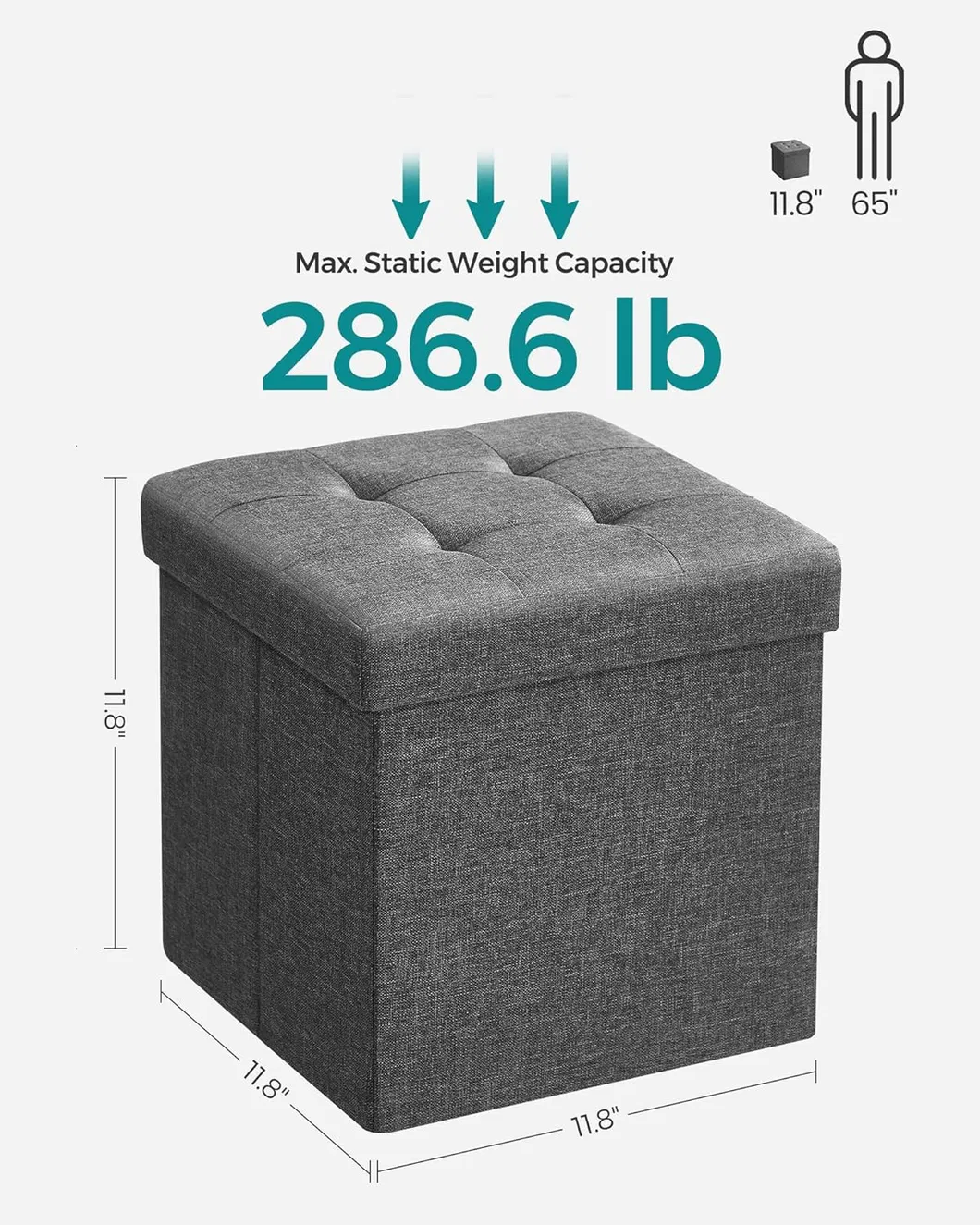 Elegant Storage Ottoman