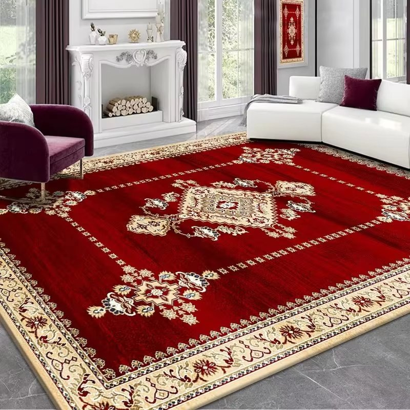 Handmade Luxury Vintage Indian Faux Wool Rug Persian Kilim Carpet Silk Door Mat Living Room Area Rugs Sets